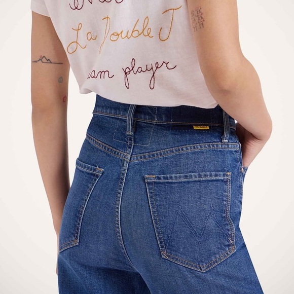 BRAND NEW MOTHER X LA DoubleJ The Tune Up Maven Sneak Jean in Middle Child Sz 26 - Picture 5 of 17
